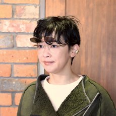 画像15: 辻眼鏡 国松謹製 TJ-011-2 col-2 GOLD/BROWN-LEATHER  (15)