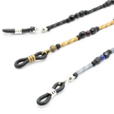 画像3: NUTTY ナッティ グラスコード A363 ツイストビーズとチェコビーズ、オニキス A364 ツイストビーズとチェコビーズ、レッドタイガーアイ、ラピスラズリ 長さ：約660mm  (3)