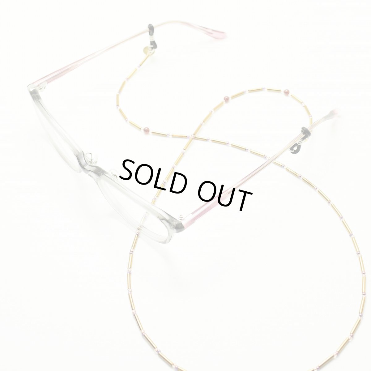 画像2: NUTTY ナッティ グラスコード A545 RD ガーネット 竹ビーズ 長さ：約720mm (2)