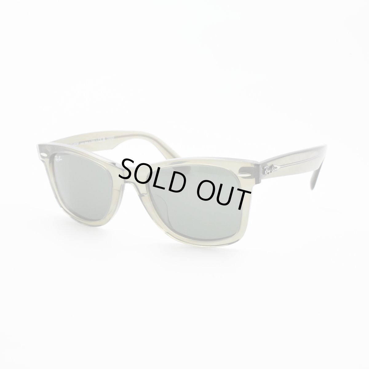 画像1: RAYBAN レイバン WAYFARER ウェイファーラー RB2140-F-1387-31（ポリッシュフォトクロミック ストライプ グレー/グリーン） (1)