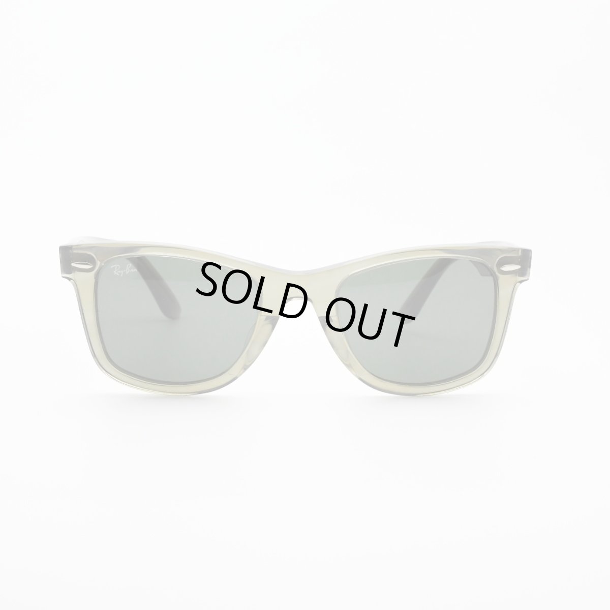 画像2: RAYBAN レイバン WAYFARER ウェイファーラー RB2140-F-1387-31（ポリッシュフォトクロミック ストライプ グレー/グリーン） (2)