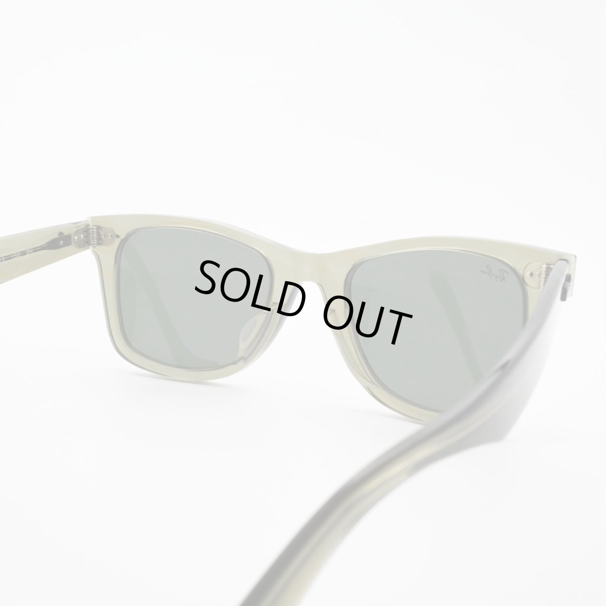 画像4: RAYBAN レイバン WAYFARER ウェイファーラー RB2140-F-1387-31（ポリッシュフォトクロミック ストライプ グレー/グリーン） (4)