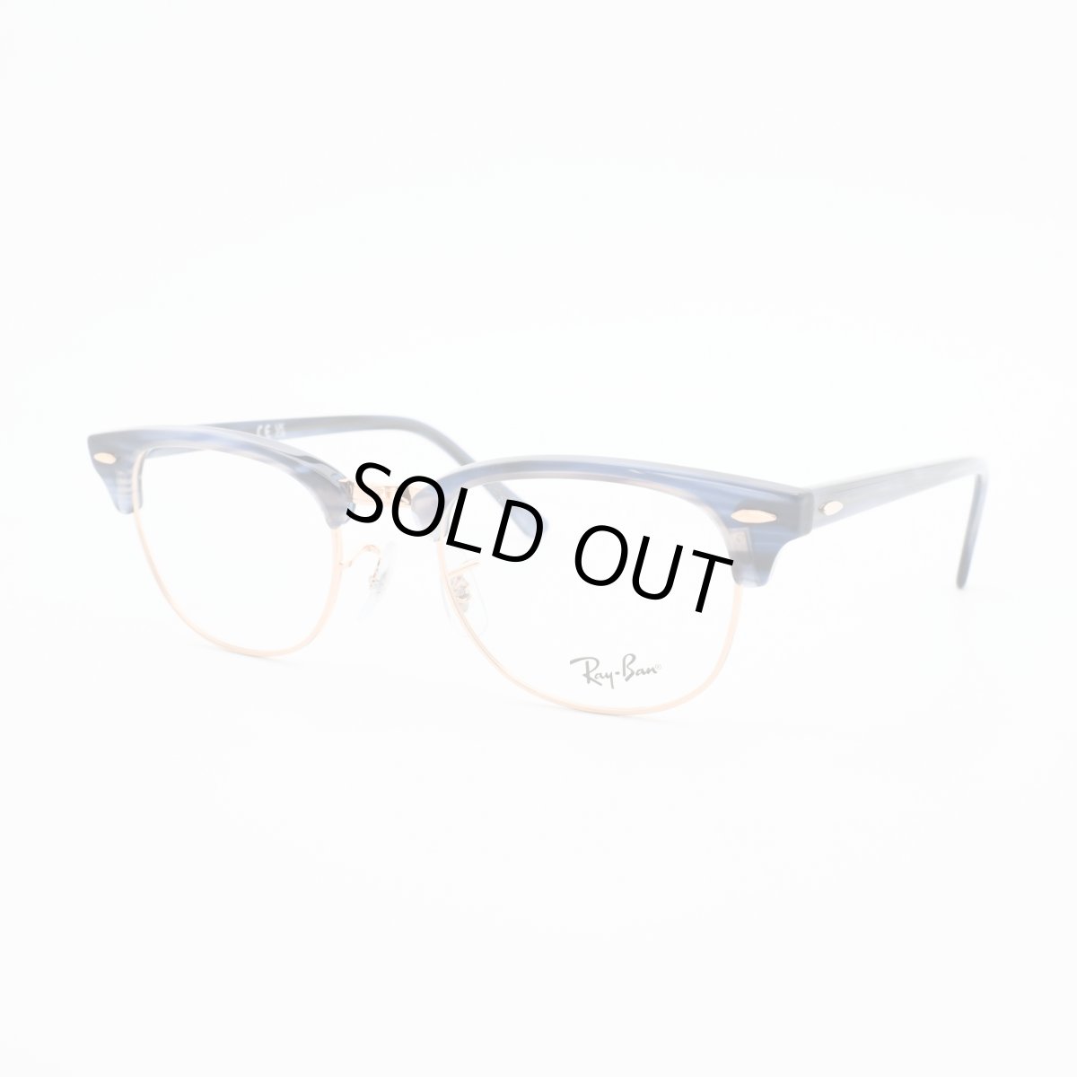 画像1: RAYBAN レイバン RB5154-8374 CLUBMASTER OPTICS Polish Stripe Blue (1)