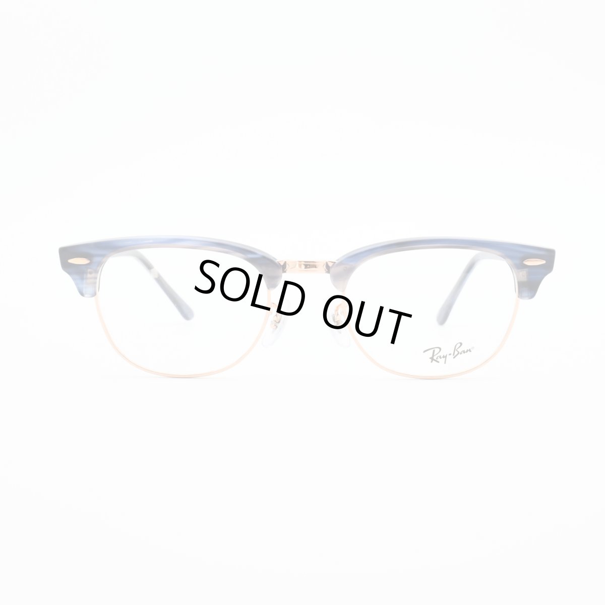 画像2: RAYBAN レイバン RB5154-8374 CLUBMASTER OPTICS Polish Stripe Blue (2)