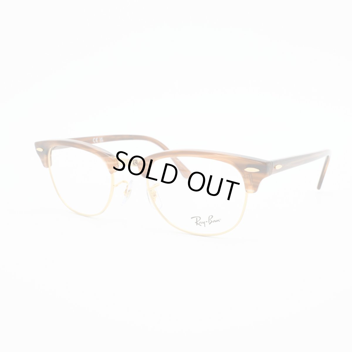 画像1: RAYBAN レイバン RB5154-8375 CLUBMASTER OPTICS Polish Stripe Brown (1)
