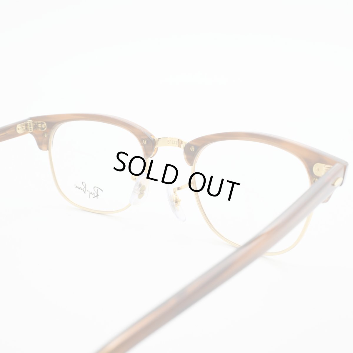 画像4: RAYBAN レイバン RB5154-8375 CLUBMASTER OPTICS Polish Stripe Brown (4)
