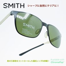 画像1: SMITH スミス Lowdown Metal ローダウンメタル Matte Black /Silver/CP Polarized Gray Green (1)