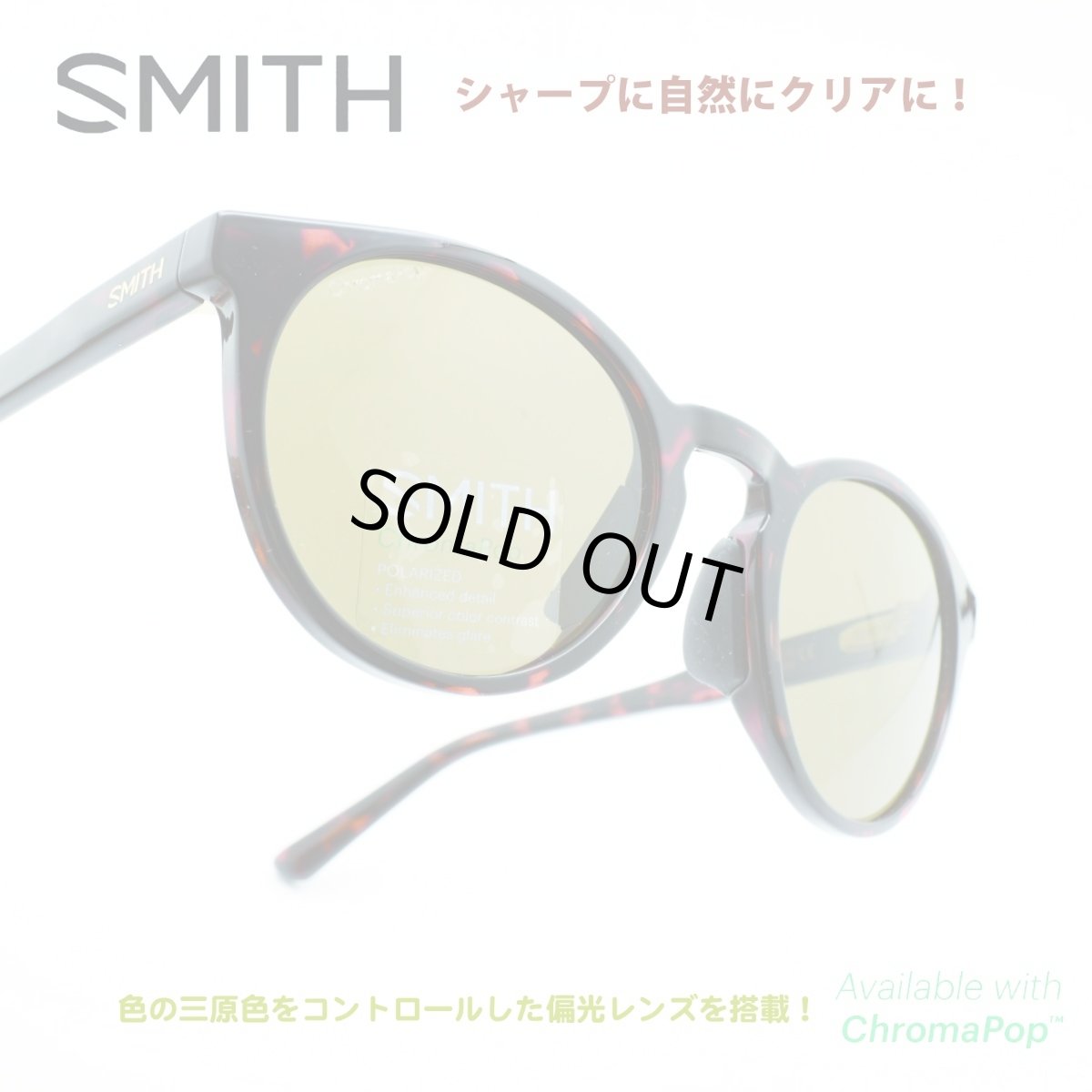 画像1: SMITH スミス Westward Tortoise/CP Polarized Brown (1)