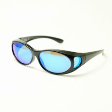 ブラック/グレーブルーミラー