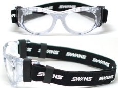 画像2: SWANS スワンズ 度付き対応スポーツ用ゴーグル NEW EYEGURD アイガード SVS-700N-WHITE ※Kid'sサイズ子供用※ クリア/ホワイト ASTM F803-11 規格適合品 世界スカッシュ連盟承認 (2)