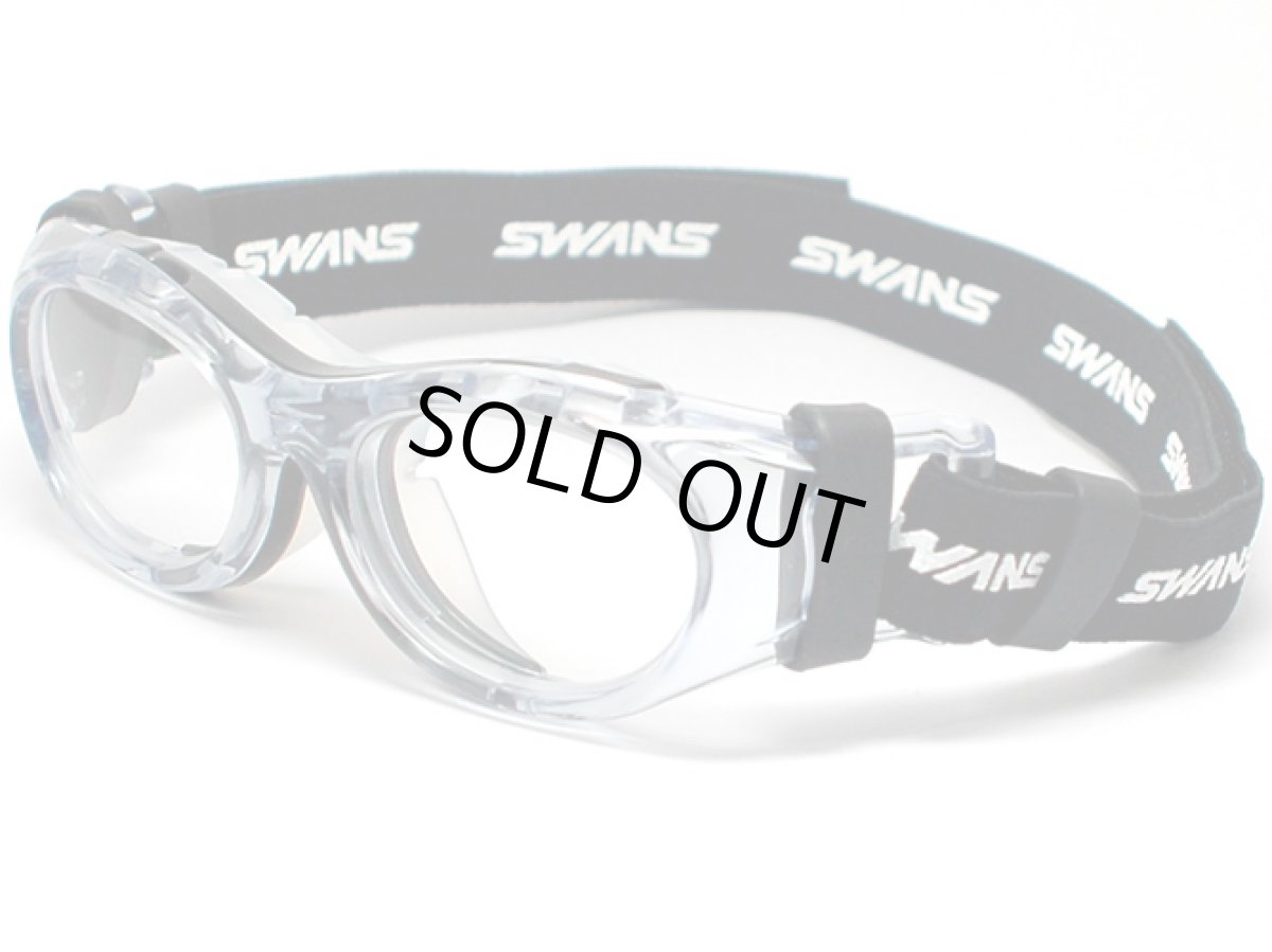 画像1: SWANS スワンズ 度付き対応 スポーツ用ゴーグル 大人気の SVS600 がフルモデルチェンジ！ NEW EYE GUARD アイガード SVS-600 N -BLK ※Jrサイズ※ ブラック/クリア スポーツ眼鏡 (1)