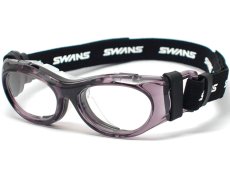 画像1: SWANS スワンズ 度付き対応 スポーツ用ゴーグル 大人気の SVS600 がフルモデルチェンジ！ NEW EYE GUARD アイガード SVS-600 N -SMK ※Jrサイズ※ クリアスモーク/クリア スポーツ眼鏡 (1)