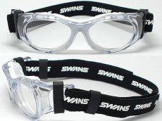 画像2: SWANS スワンズ 度付き対応 スポーツ用ゴーグル 大人気の SVS600 がフルモデルチェンジ！ NEW EYE GUARD アイガード SVS-600 N -WHT ※Jrサイズ※ クリアホワイト/クリア スポーツ眼鏡 (2)