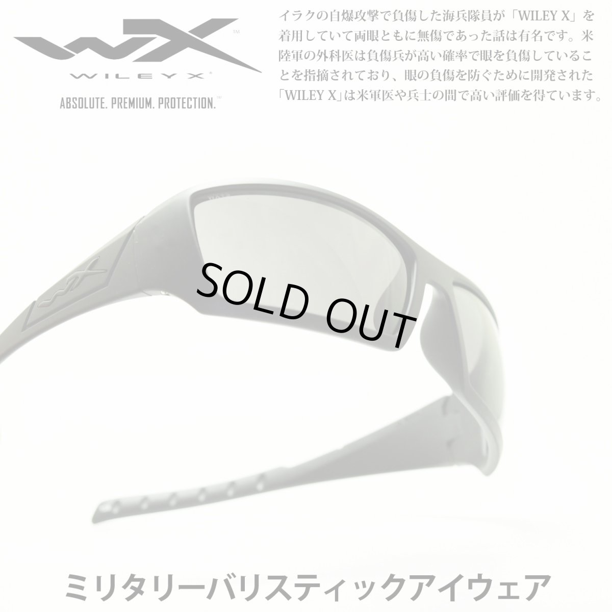 画像1: WILEY X ワイリーエックス TWISTED ALTERNATIVE ツイステッド オルタナティブ MATTE BLACK/SMOKE GREY (1)