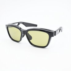 画像1: XAZTLAN ザストラン CHEROKEE チェロキー GLOSSY BLACK/Crysyal Amber Green R425  (1)