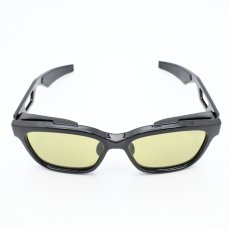 画像2: XAZTLAN ザストラン CHEROKEE チェロキー GLOSSY BLACK/Crysyal Amber Green R425  (2)