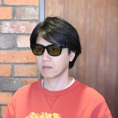 画像8: XAZTLAN ザストラン CHEROKEE チェロキー GLOSSY BLACK/Crysyal Amber Green R425  (8)