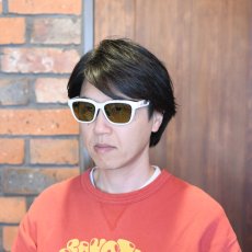 画像8: XAZTLAN ザストラン CHEROKEE チェロキー GLOSSY WHITE/Crysyal Amber Green R425  (8)