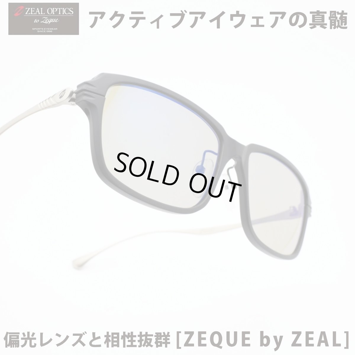 画像1: Zeque ゼクー F-2202 JAKE ジェイク MATTE BLACK / SILVER/TRUEVIEW SPORTS / BLUE MIRROR (1)