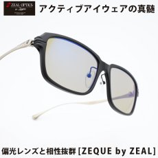 画像1: Zeque ゼクー F-2202 JAKE ジェイク MATTE BLACK / SILVER/TRUEVIEW SPORTS / BLUE MIRROR (1)