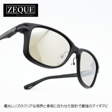 画像1: Zeque ゼクー SHERRY シェリー F-2280 MATTE BLACK/BLACK TRUEVIEW SPORTS SILVER MIRROR  (1)