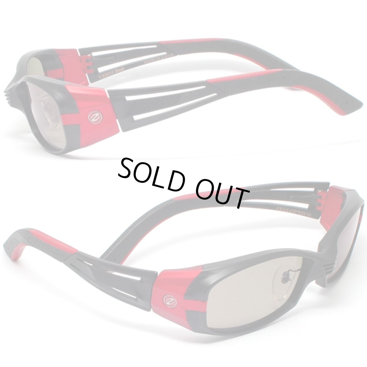 画像2: ZEAL OPTICS ジールオプティクス サングラス VERO 2nd ヴェロ セカンド on TALEX偏光レンズ F-1300 マットブラック&レッド/トゥルービュースポーツ偏光レンズ (2)