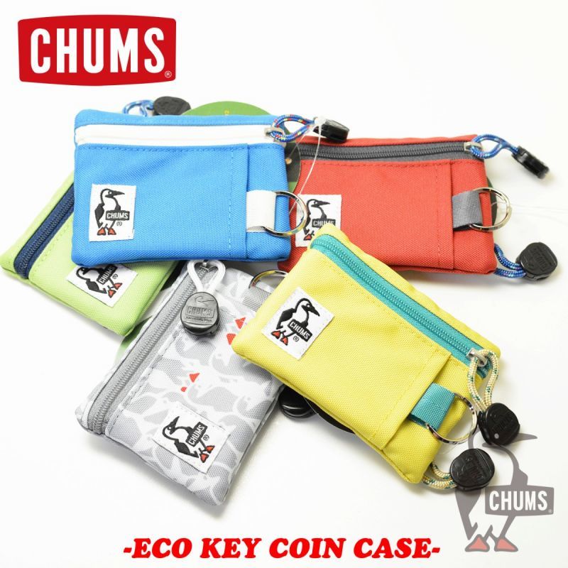 Chums チャムス キーホルダー付コインケース Eco Key Coin Case Chums チャムス キーホルダー付コインケース Eco Key Coin Case
