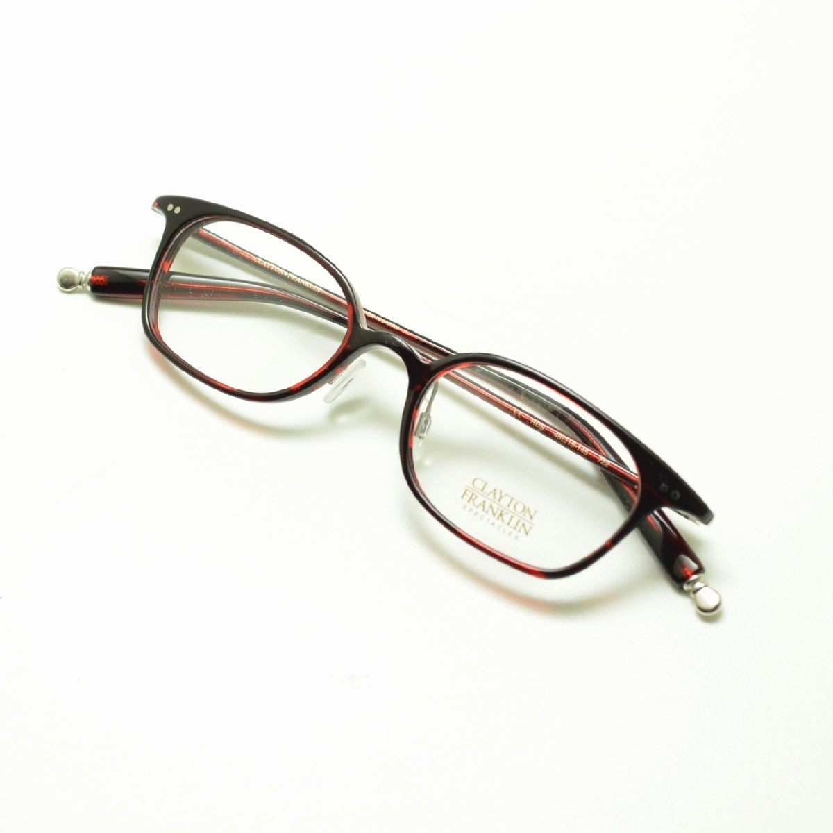 CLAYTON FRANKLIN クレイトンフランクリン 722 RDS レッドササ メガネ 