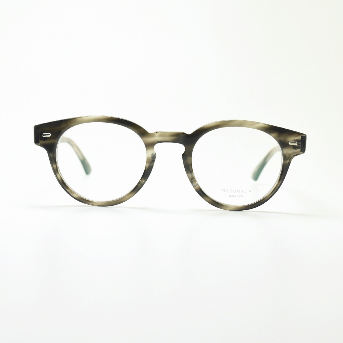 増永眼鏡 MASUNAGA 光輝 064 col-34 GREY メガネ 眼鏡 めがね メンズ 
