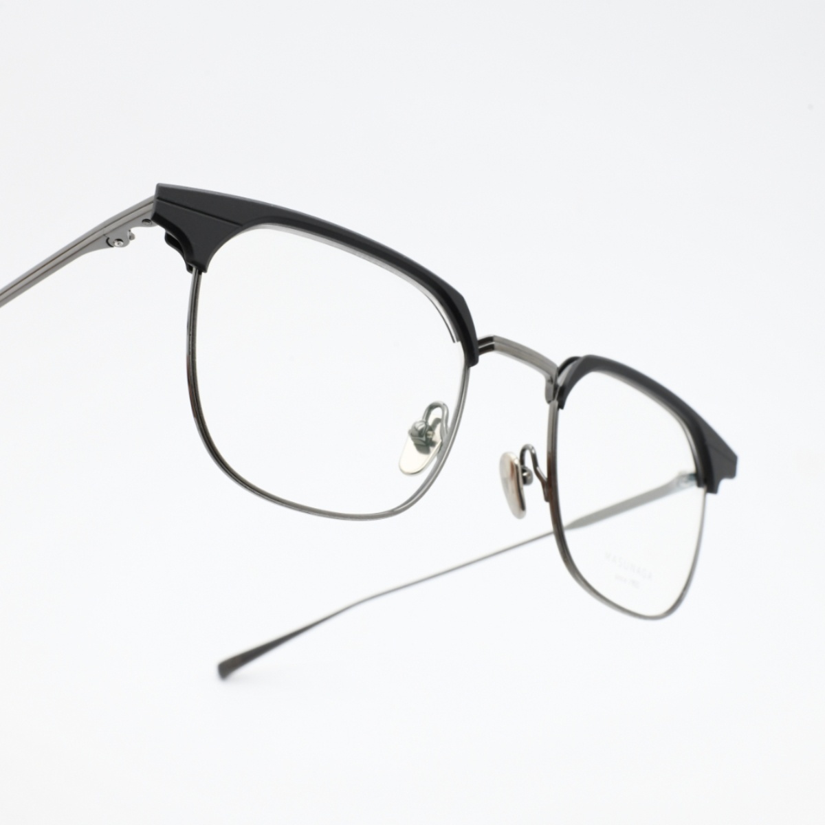 画像10: 増永眼鏡 MASUNAGA since 1905 St MARKS col-39 BLACK/GRY  (10)
