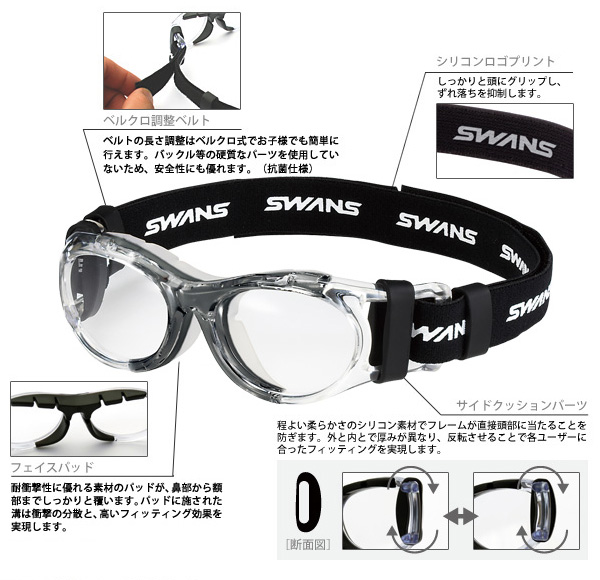 SWANS スワンズ EYEGUARD アイガード SVS-501 ゴーグル スポーツ 子供